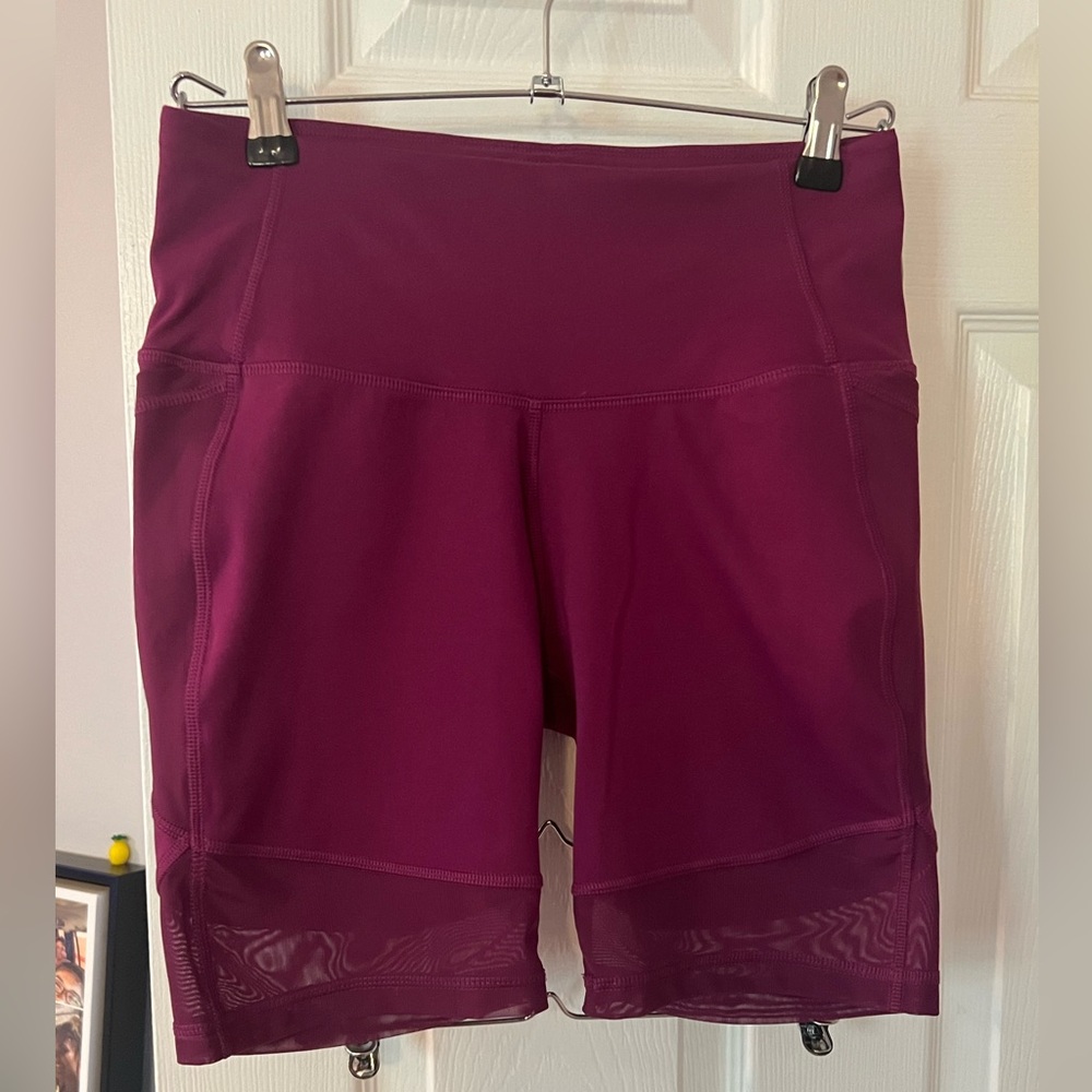 all in motion Plum Bike Shorts with Mesh Hem